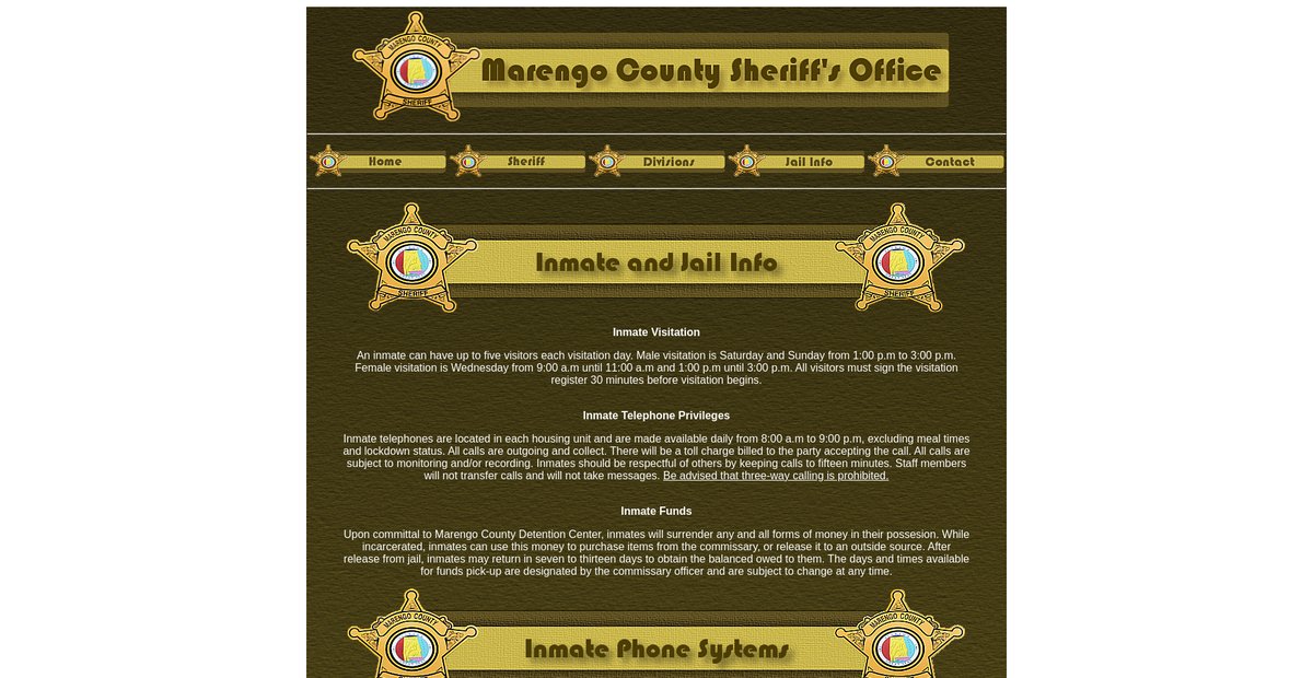 Preview of marengosheriff.com