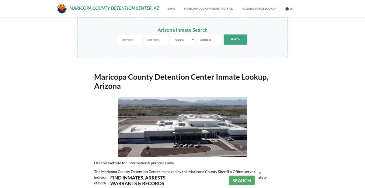Preview of maricopacountydetentionaz.org
