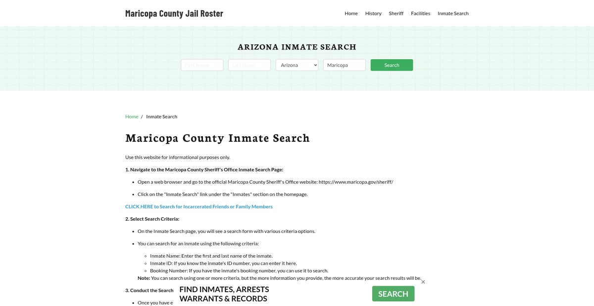 Preview of maricopacountyjail.org