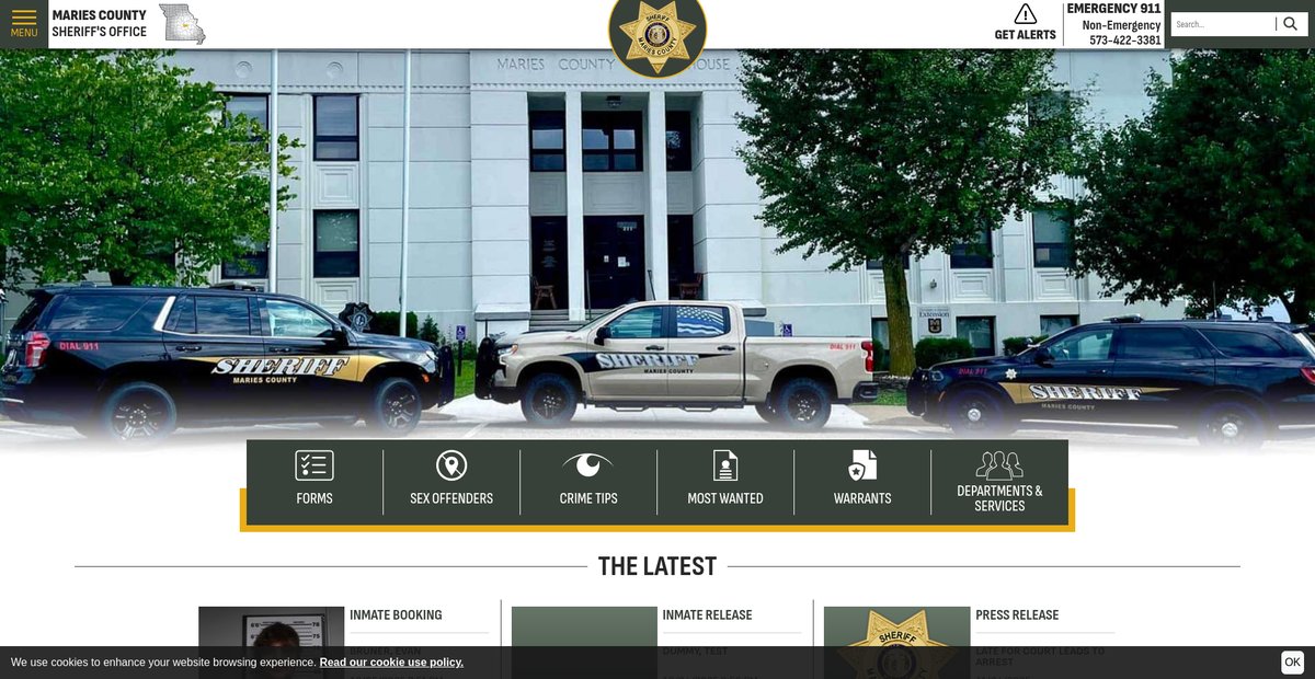 Preview of mariescountysheriff.org