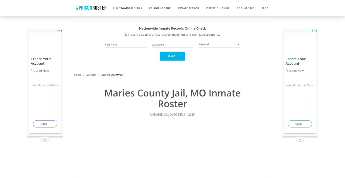 Preview of prisonroster.com
