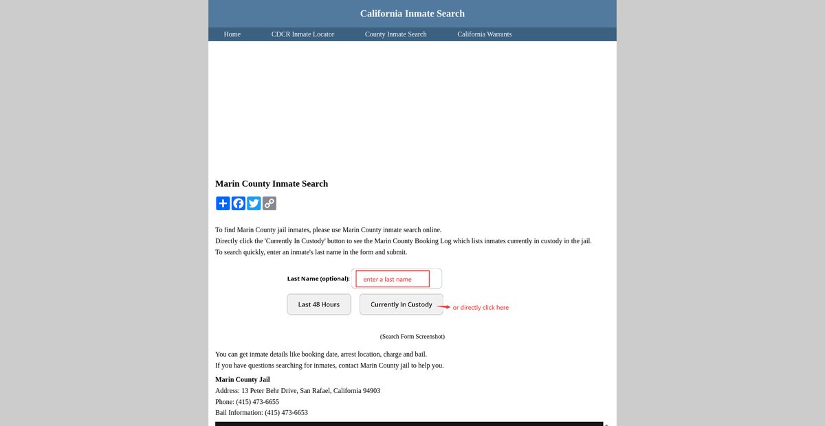 Preview of inmatesearchcalifornia.org