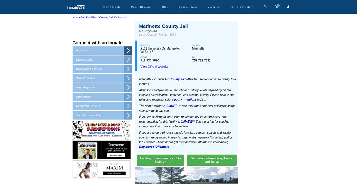 Preview of inmateaid.com