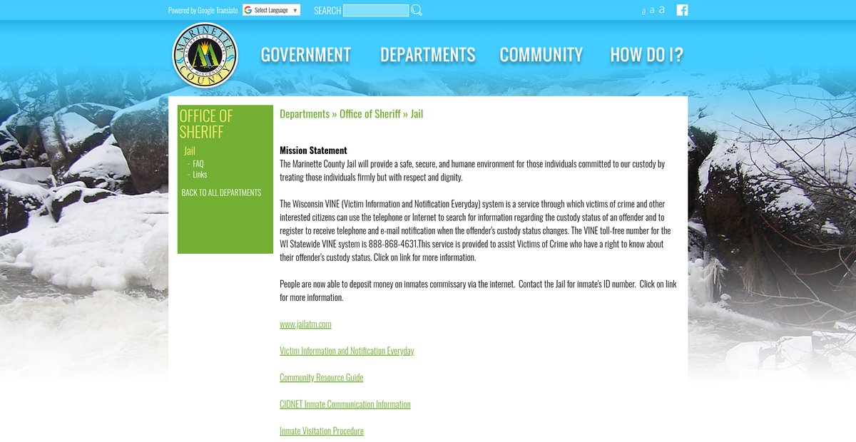 Preview of marinettecountywi.gov