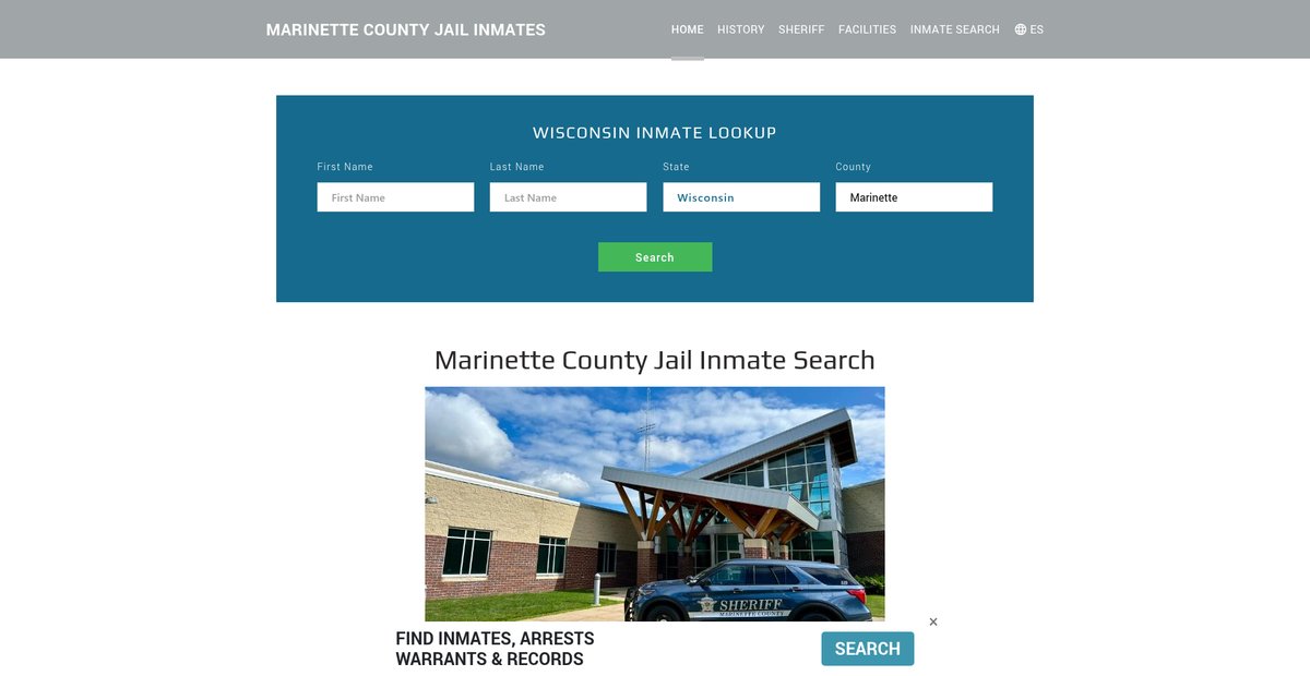 Preview of marinettejailroster.org