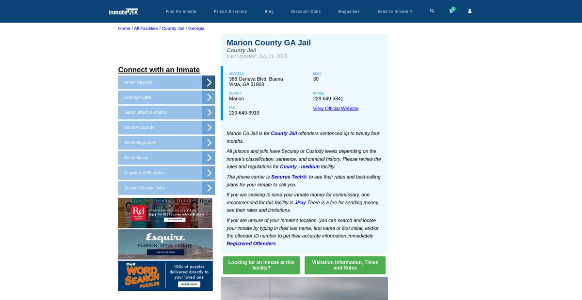 Preview of inmateaid.com
