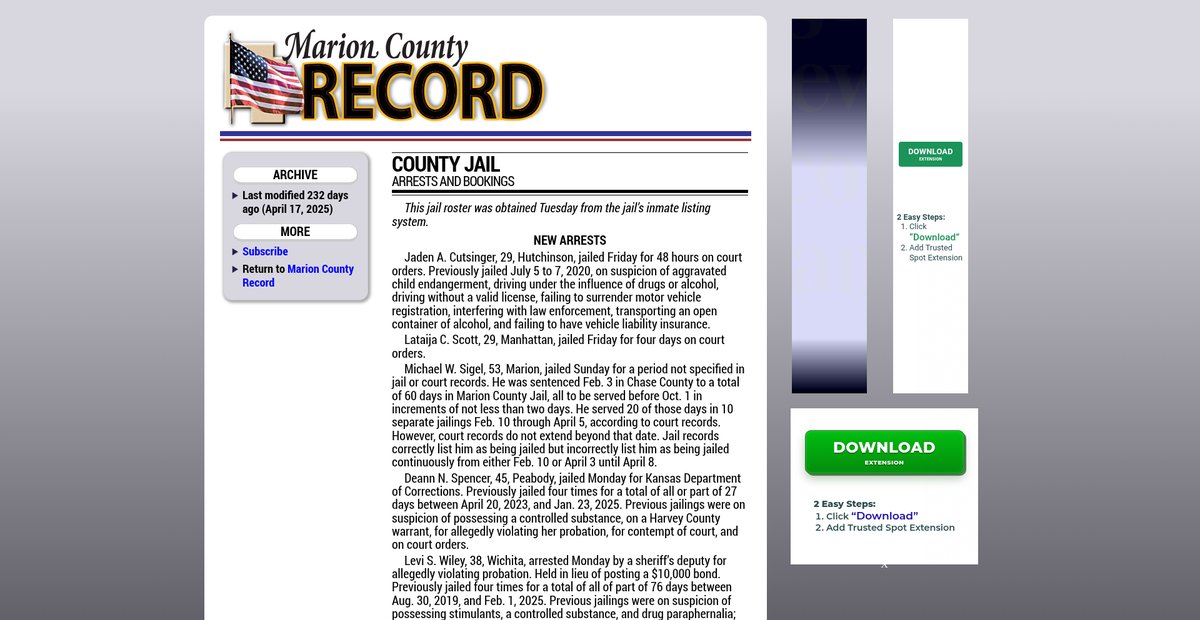Preview of marionrecord.com