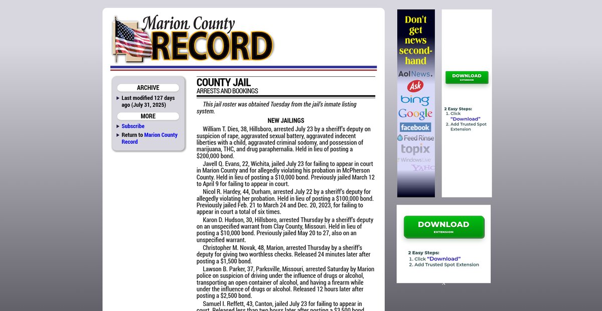 Preview of marionrecord.com