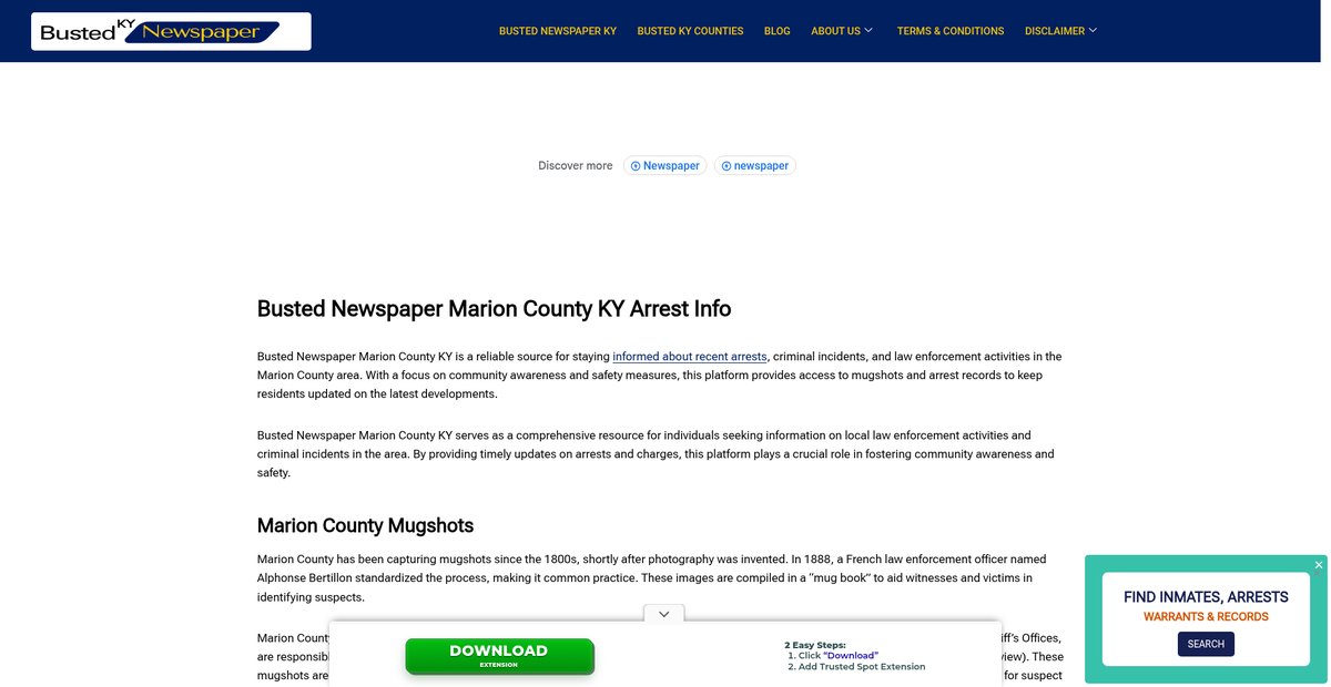 Preview of bustednewspaper-ky.com