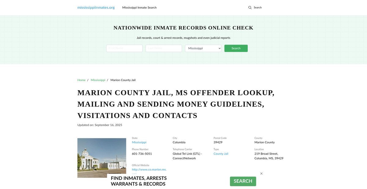 Preview of mississippiinmates.org
