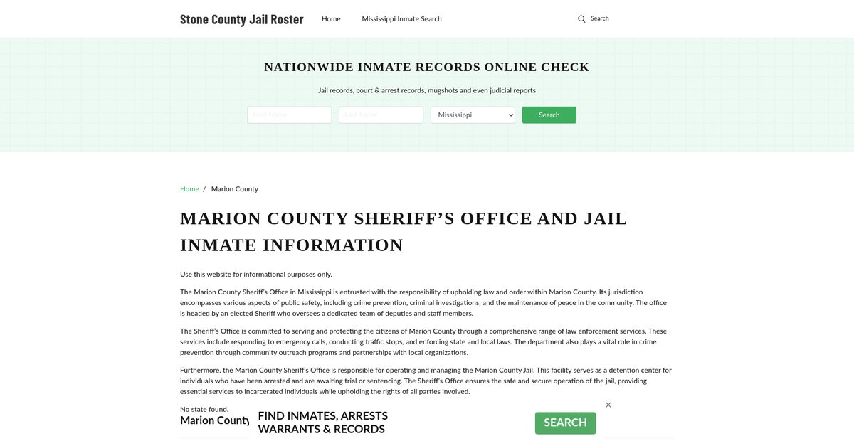 Preview of stonecountygov.com