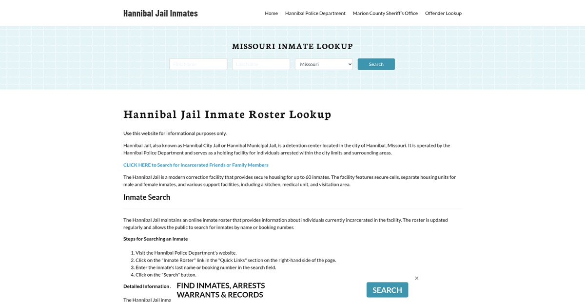 Preview of hannibaljail.org