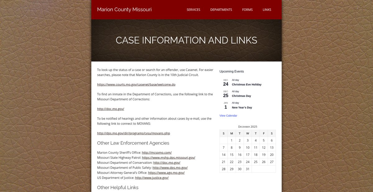 Preview of marioncountymo.com