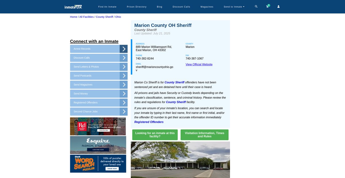 Preview of inmateaid.com
