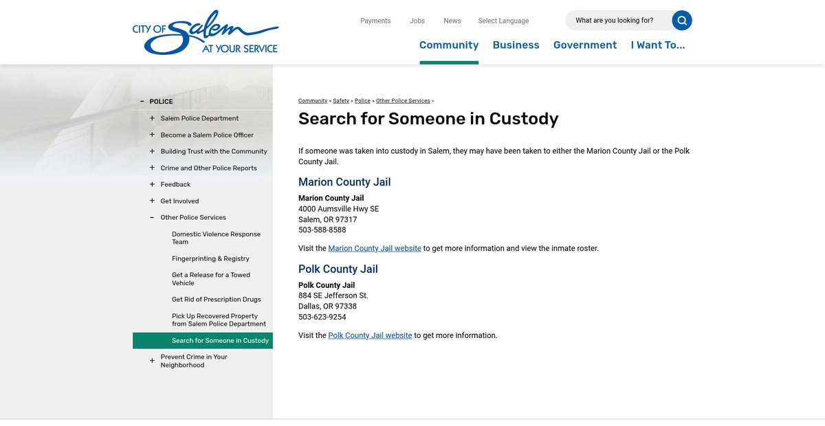 Preview of cityofsalem.net
