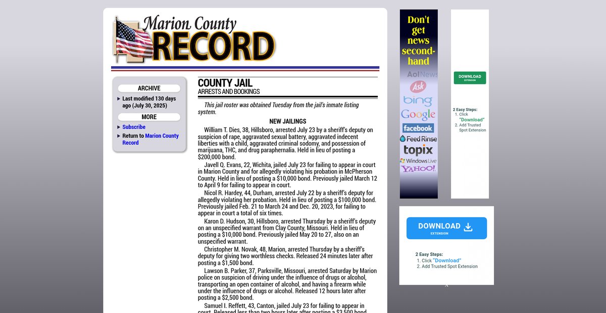 Preview of marionrecord.com