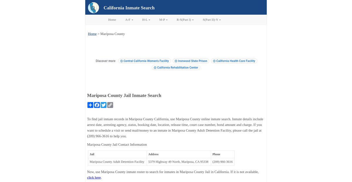 Preview of inmatesearchca.org