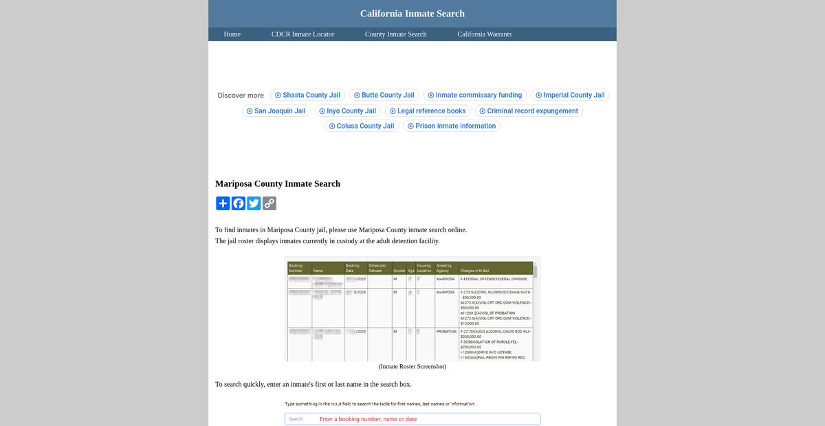 Preview of inmatesearchcalifornia.org