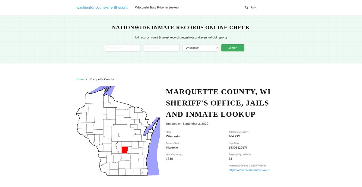 Preview of washingtoncountysheriffwi.org