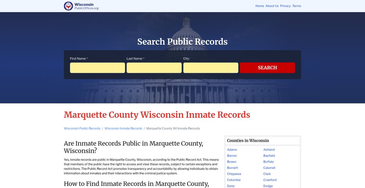 Preview of wisconsin.publicoffices.org