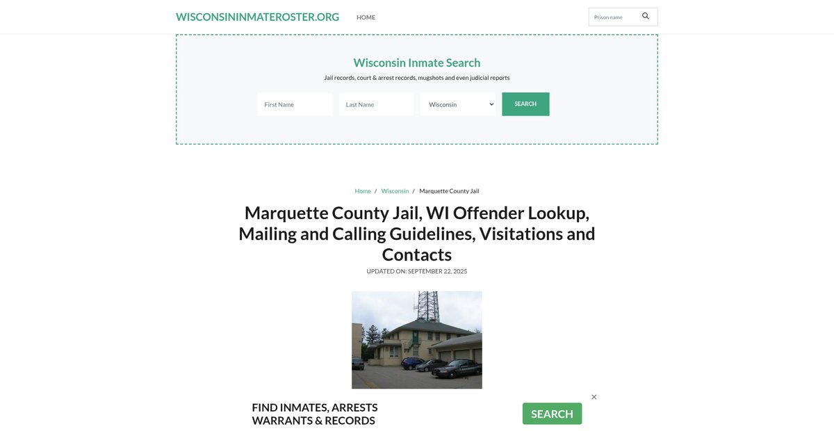 Preview of wisconsininmateroster.org