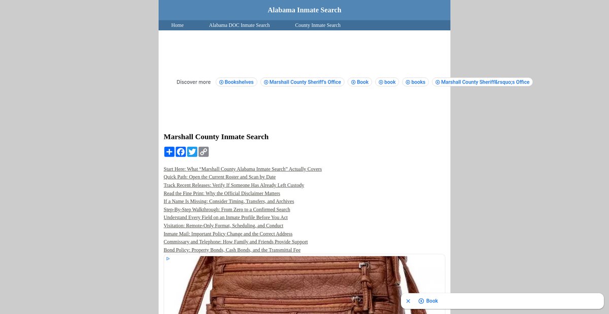 Preview of inmatesearchalabama.org
