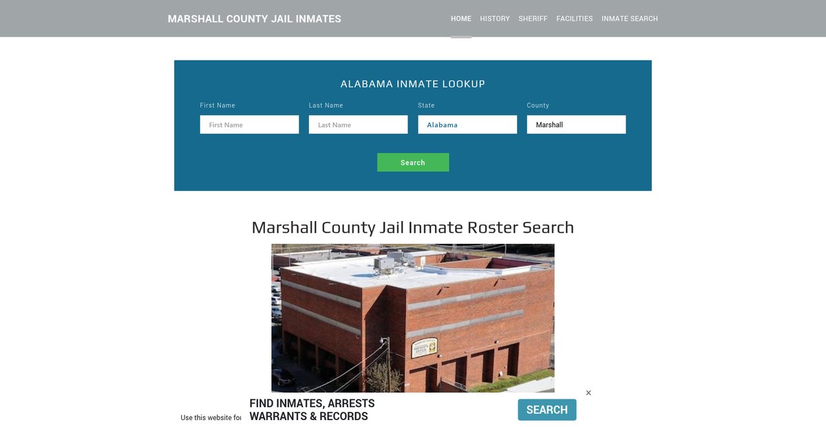 Preview of marshalljailroster.org
