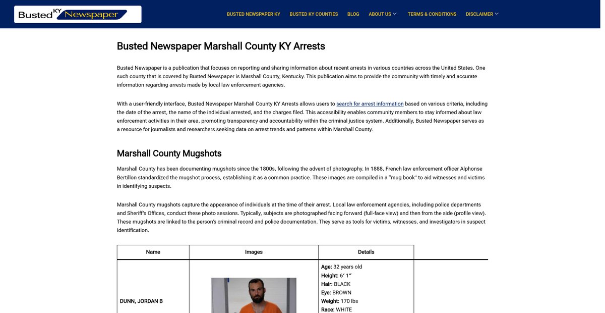 Preview of bustednewspaper-ky.com