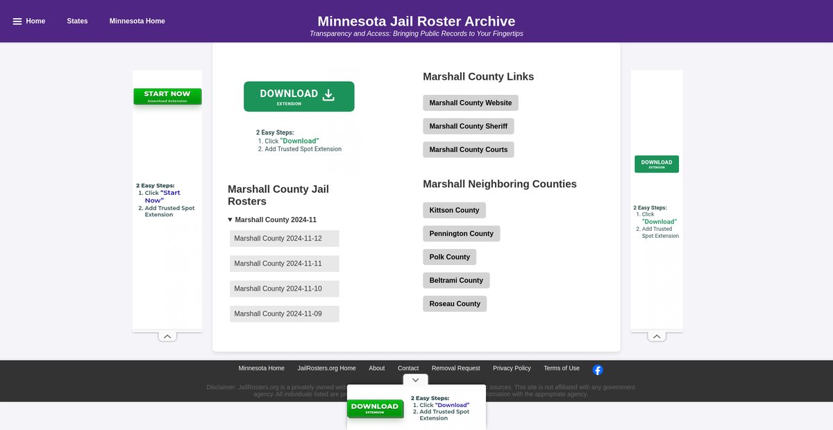 Preview of jailrosters.org