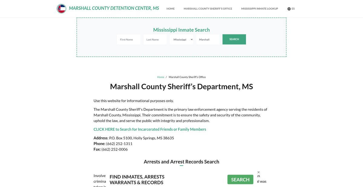 Preview of marshallcountydetentionms.org