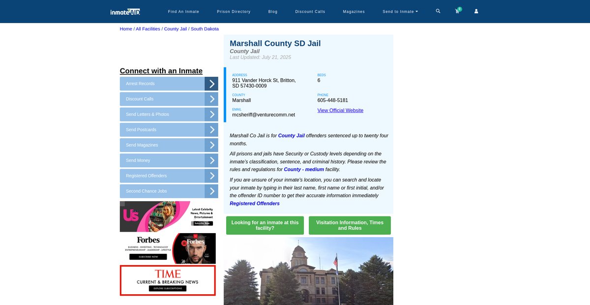 Preview of inmateaid.com