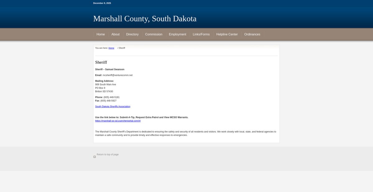Preview of marshall.sdcounties.org