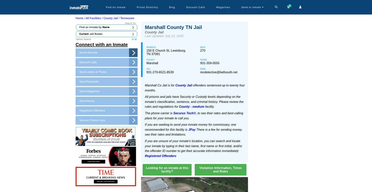 Preview of inmateaid.com