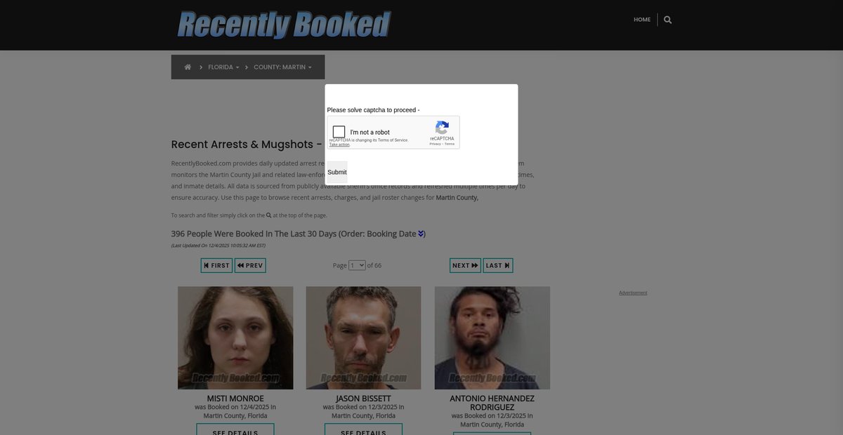 Preview of recentlybooked.com
