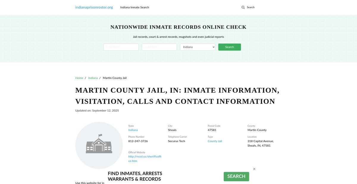 Preview of indianaprisonroster.org