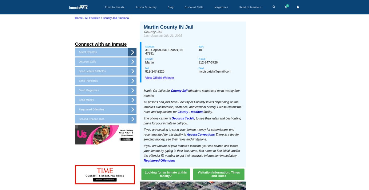 Preview of inmateaid.com