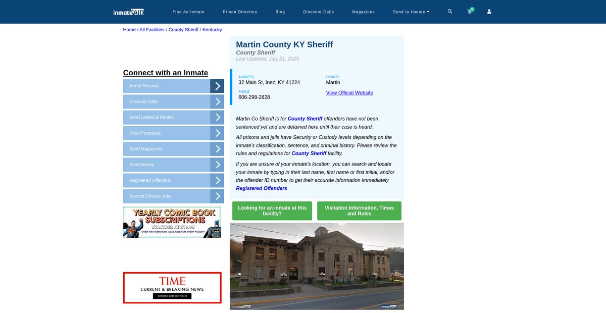 Preview of inmateaid.com