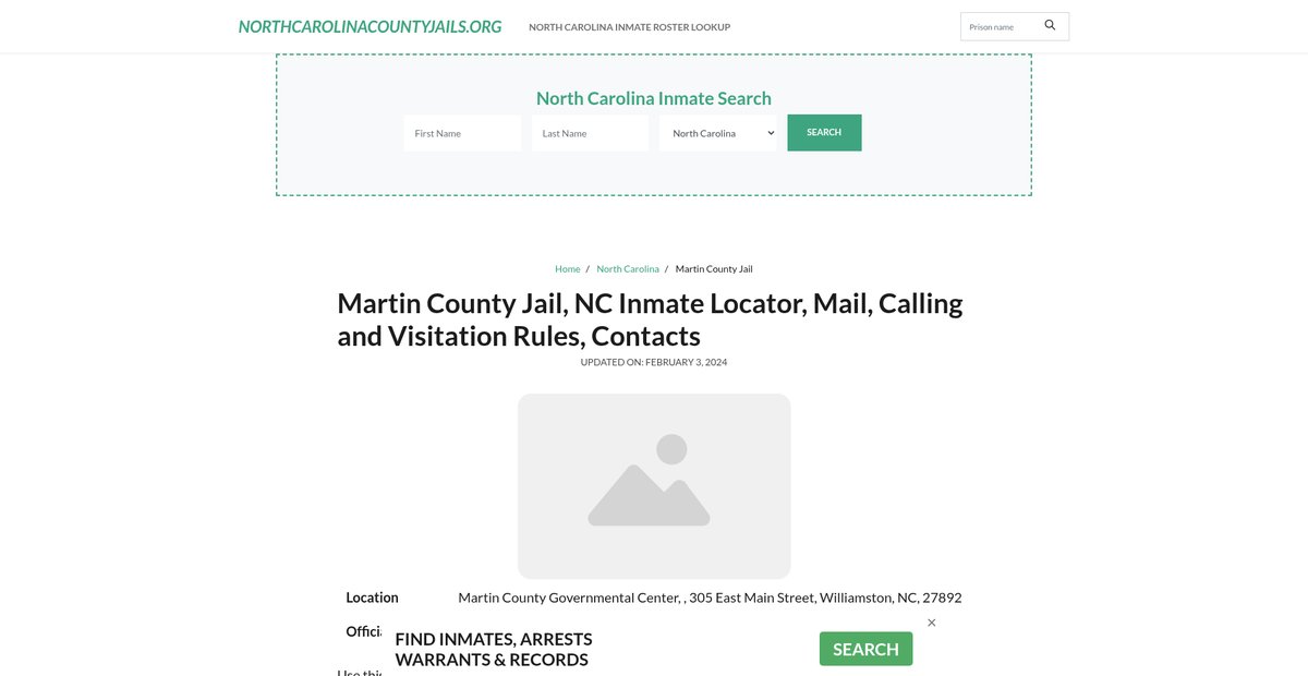 Preview of northcarolinacountyjails.org