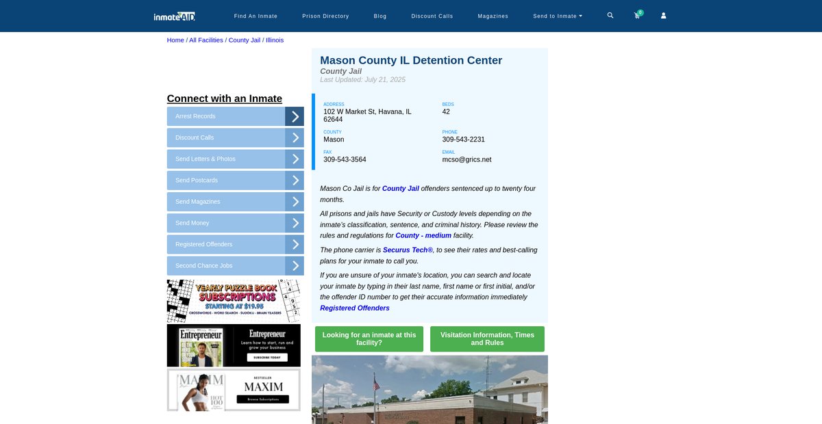 Preview of inmateaid.com