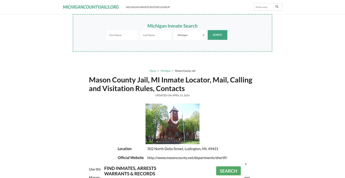 Preview of michigancountyjails.org