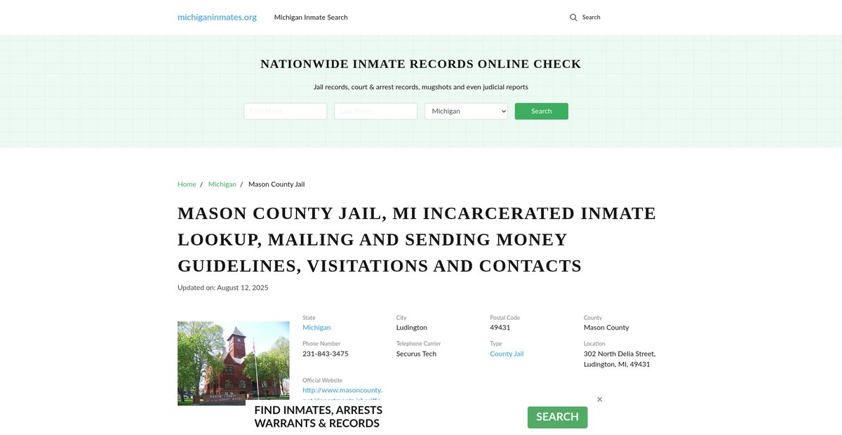 Preview of michiganinmates.org