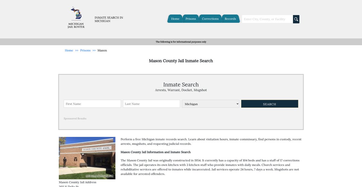Preview of michiganjailroster.com