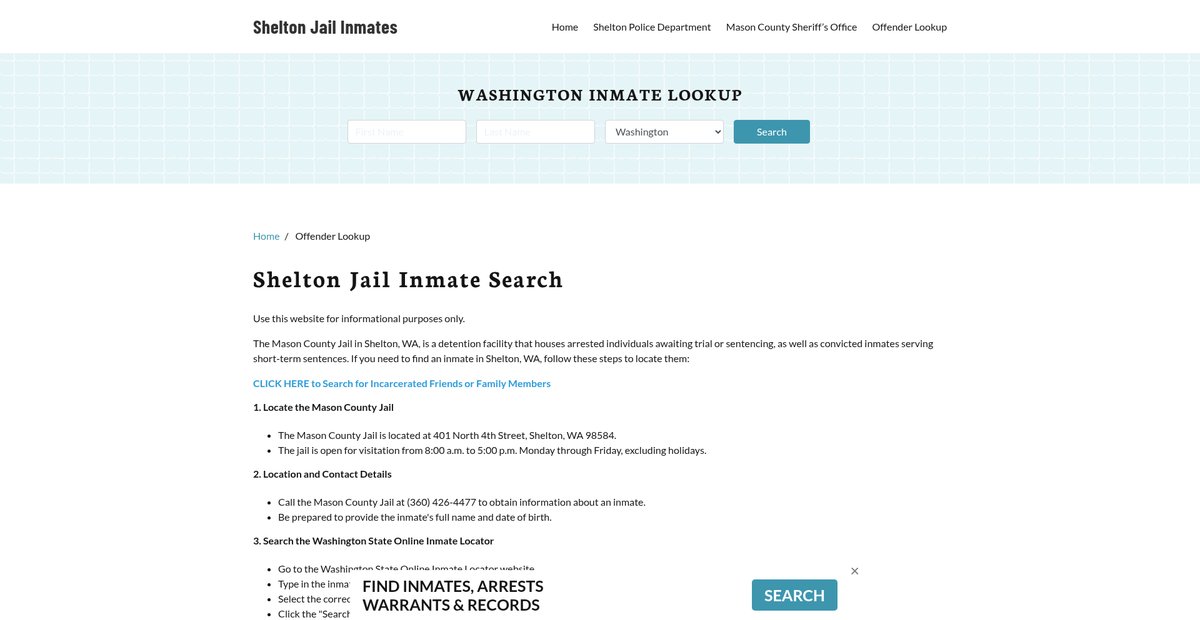 Preview of sheltonjail.org