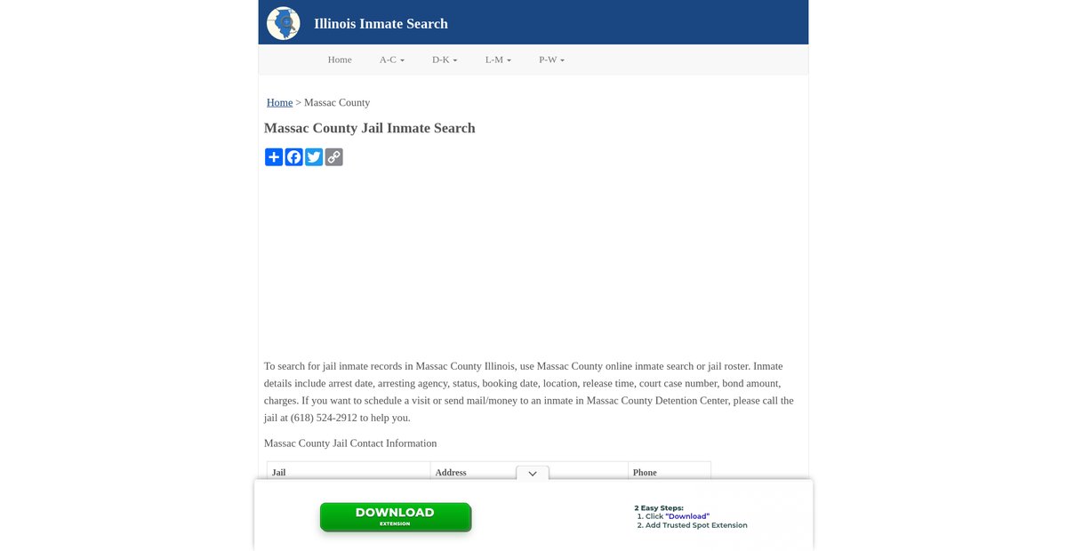 Preview of inmatesearchil.org