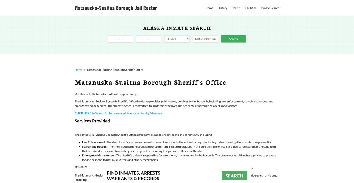 Preview of matanuskasusitnacountyjail.org