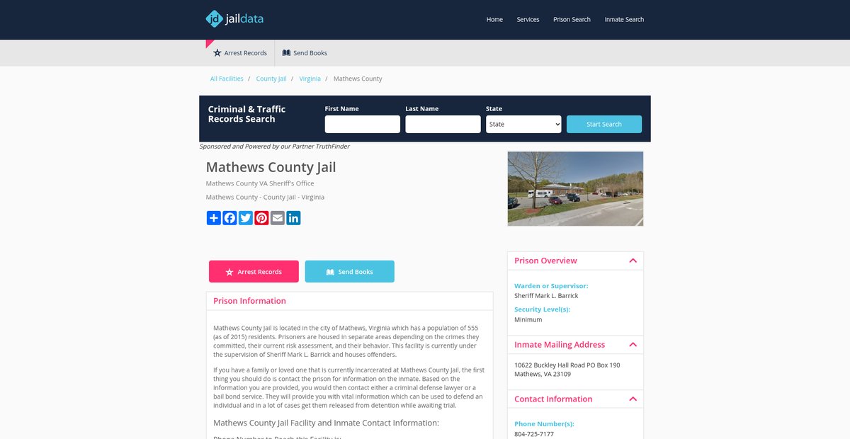 Preview of jaildata.com