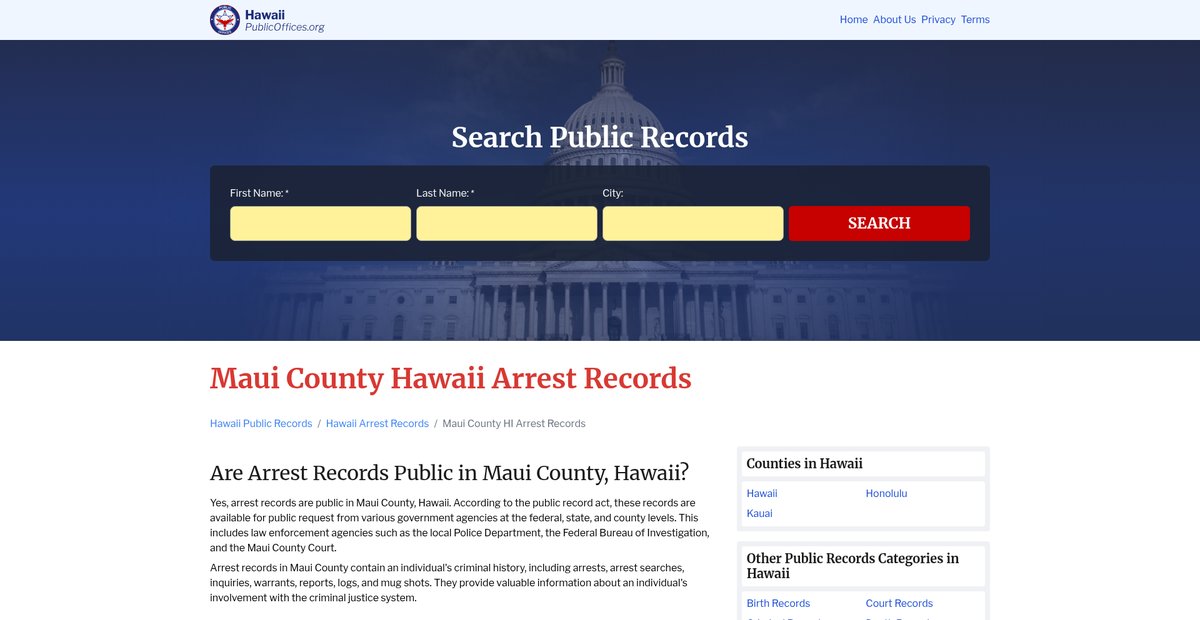 Preview of hawaii.publicoffices.org