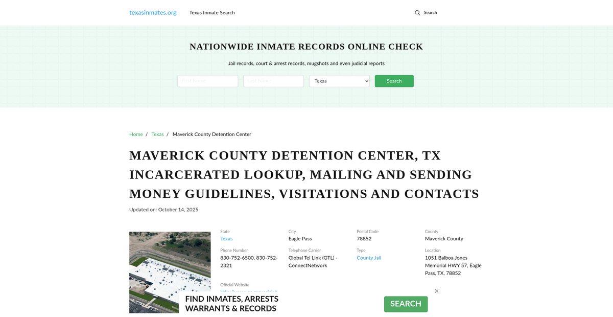 Preview of texasinmates.org