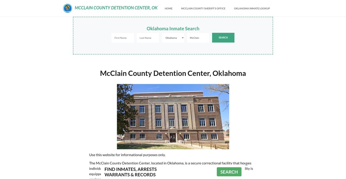 Preview of mcclaincountydetentionok.org