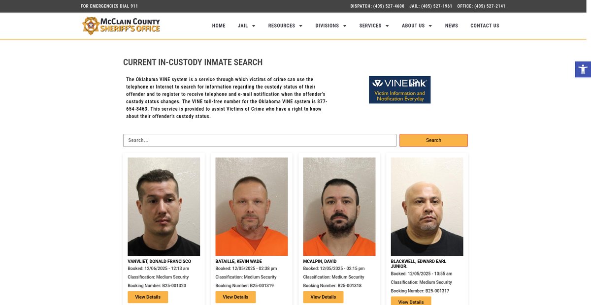 Preview of mcclaincountysheriff.com